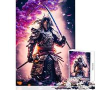 Jigsaw Puzzles 1000 Piece for Adults Defending Japanese Samurai Jigsaw 1000 Pieces Family Games Great Gifts for Games Home Art Decor (38x52cm)