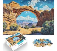 Jigsaw Puzzles 1000 Piece for Adults Desert arches and natural Denkspiel Jedes Stück ist einzigartig Anspruchsvolles Familienspiel38x26cm