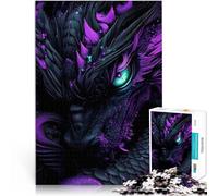 Jigsaw Puzzles 1000 Piece for Adults Dragon Eye Close-Up Intellektuelles Spiel Wunschliste mit dem Weihnachtsmann38x26cm