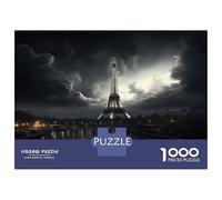Jigsaw Puzzles 1000 Piece for Adults Eiffel Tower Paris Night Adult Jigsaw Hands-on Game Wall Decoration Gifts for Friends And Family 52x38cm/1000pcs