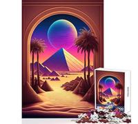 Jigsaw Puzzles 1000 Piece for Adults Electronic Eden Oasis Toy Wall Decor Art Work Gift Hands-on Game Artists' Collection, Fine Arts Size 38x52cm