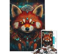 Jigsaw Puzzles 1000 Piece for Adults Enchanted Fox Spirit 1000 Jigsaw Puzzle Toy Wall Decor Birthday Gifts for The Whole Family (Size 38x52cm)