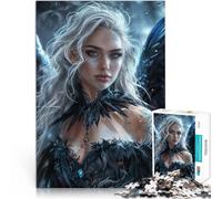 Jigsaw Puzzles 1000 Piece for Adults Enchanting Ice Succubus Brain Teaser Game 50x75cm gifts for friends and family for ages 14+