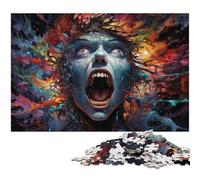 Jigsaw Puzzles 1000 Piece for Adults Fantasy Colorful Zombies Puzzle Hands-on Game Great for Teenager Age 14 Years Up 1000pcs(75x50cm)