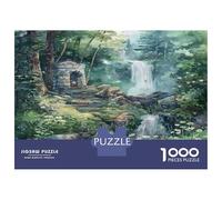 Jigsaw Puzzles 1000 Piece for Adults Fantasy Forest with Waterfall Adult Jigsaw Hands-on Game Wall Decoration Gifts for Friends And Family 70x50cm/1000pcs