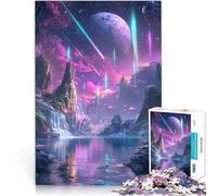 Jigsaw Puzzles 1000 Piece for Adults Fantasy Landscape With Shooting Stars Präzisionsschnitt Für Paare geeignet38x26cm