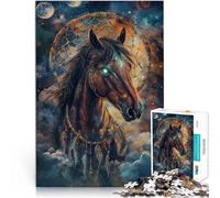 Jigsaw Puzzles 1000 Piece for Adults Fantasy magic horse Made of cardboard for and 14 years and over Play toys because it is ideal as a gift for the whole family。size：38x52cm/14.96x20.47inch