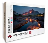 Jigsaw Puzzles 1000 Piece for Adults Flame, Wooden Jigsaw Puzzles 75x50cm, for Men Women Elders Seniors, Pieces Parts Fit Together Tightly, Decompression, Wall Decor, Teenagers Gifts (Mountain) H-1542