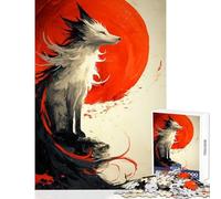 Jigsaw Puzzles 1000 Piece for Adults Fox Ghost Jigsaws for Adults Puzzle Stress Reliever Wishlist with Santa Claus Unique Challenge Game (50x75cm)