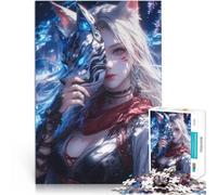 Jigsaw Puzzles 1000 Piece for Adults Fox Masked Warrior Handgeschwindigkeitswettbewerb Wanddekoration38x26cm