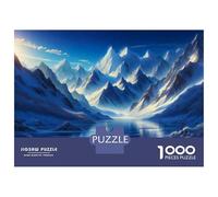 Jigsaw Puzzles 1000 Piece for Adults Frosty Mountain Peaks Adult Jigsaw Hands-on Game Wall Decoration Gifts for Friends And Family 38x26cm/1000pcs