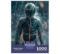Jigsaw Puzzles 1000 Piece for Adults Future Motorcycle Gear Waterproof & Windproof Puzzles for Adults Brain Teaser Game Difficult Hard Educational Challenge 38x26cm/1000pcs