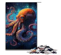 Jigsaw Puzzles 1000 Piece for Adults Galaxy Octopus Puzzle Hands on Game Unique Home Decor And Gifts 1000 PCS(75x50cm)