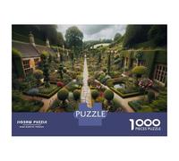 Jigsaw Puzzles 1000 Piece for Adults Garden of Eden in England Adult Jigsaw Hands-on Game Wall Decoration Gifts for Friends And Family 70x50cm/1000pcs