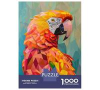 Jigsaw Puzzles 1000 Piece for Adults Geometric Parrot Puzzle for Adults DIY Toys Staycation Kill Time Educational Challenge 38x26cm/1000pcs