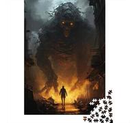 Jigsaw Puzzles 1000 Piece for Adults Giant Monster Vs. Tiny Man Puzzles for Adults Brain Teaser Game Difficult Hard Educational Challenge 70x50cm/1000pcs