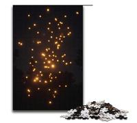 Jigsaw Puzzles 1000 Piece for Adults Glittering Swarm of Fireflies Puzzle Hands-on Game Unique Home Decor And Gifts 1000 PCS(38x26cm)