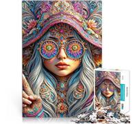 Jigsaw Puzzles 1000 Piece for Adults Gnome Princess Made of cardboard，Suitable for ages 14 and up Family Fun Birthday gift, gifts, wall art。size：26x38cm/10.24x14.96inch
