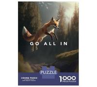 Jigsaw Puzzles 1000 Piece for Adults Go All In Motivation Jigsaw for Adults Toy Wall Decor Home Decoration Challenging To Complete 70x50cm/1000pcs