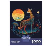 Jigsaw Puzzles 1000 Piece for Adults Golden Giraffe Puzzle for Adults DIY Toys Staycation Kill Time Educational Challenge 52x38cm/1000pcs