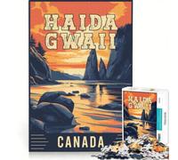 Jigsaw Puzzles 1000 Piece for Adults Haida Gwaii in Canada, Impossible Game, Parent-child Interaction, Wishlist with Santa Claus 50x75cm