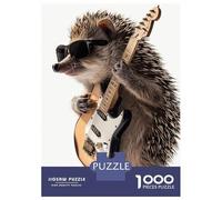 Jigsaw Puzzles 1000 Piece for Adults Hedgehog Guitar Puzzle for Adults Family Games Enhance Memory Educational Challenge 70x50cm/1000pcs