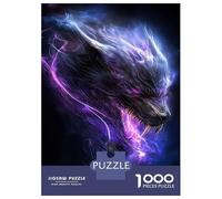 Jigsaw Puzzles 1000 Piece for Adults Hellhound in Purple Haze Jigsaw for Adults Toy Wall Decor Home Decoration Challenging To Complete 52x38cm/1000pcs