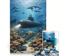 Jigsaw Puzzles 1000 Piece for Adults Hidden World Beneath The Surface, Impossible Game, Parent-child Interaction, Wishlist with Santa Claus 50x75cm