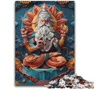 Jigsaw Puzzles 1000 Piece for Adults Hindu God Brahma Precision Cutting for Educational Game Birthday Gifts 50x75cm