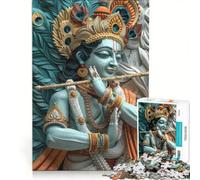 Jigsaw Puzzles 1000 Piece for Adults Hinduism God Krishna Hands-on Game Fun Activities at Home Beautiful Design Game 50x75cm