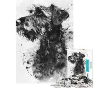 Jigsaw Puzzles 1000 Piece for Adults Irish Wolfhound Watercolor Help The Brain Exercise Improve Memory Educational Game for Age 14+ Game (38x26cm)