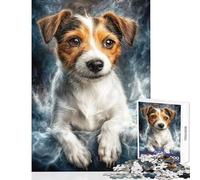 Jigsaw Puzzles 1000 Piece for Adults Jack Russell Terrier Portrait Jigsaw 1000 Pieces Family Games Great Gifts for Games Home Art Decor (38x52cm)