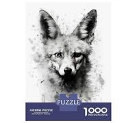 Jigsaw Puzzles 1000 Piece for Adults Jackal Beauty Black Ink Jigsaw for Adults Toy Wall Decor Home Decoration Challenging To Complete 70x50cm/1000pcs