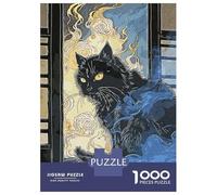 Jigsaw Puzzles 1000 Piece for Adults Japan Cat Fantasy Jigsaw for Adults Hands-on Game Wall Decoration Great Gift for Gaming 52x38cm/1000pcs