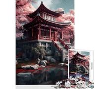 Jigsaw Puzzles 1000 Piece for Adults Japanese Architecture Jigsaw Puzzles 1000 Family Game Great Gifts for Games Learning Educational (38x26cm)