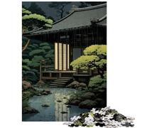 Jigsaw Puzzles 1000 Piece for Adults Japanese Painting Challenging To Complete Stress Reliever Educational Toy for And from 14 Years And over (38x52cm)