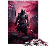 Jigsaw Puzzles 1000 Piece for Adults Japanese Samurai Challenging To Complete Stress Reliever Educational Toy for And from 14 Years And over (38x26cm)