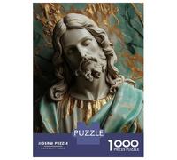 Jigsaw Puzzles 1000 Piece for Adults Jesus Marble Statue Jigsaw for Adults Toy Wall Decor Home Decoration Challenging To Complete 70x50cm/1000pcs