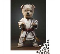 Jigsaw Puzzles 1000 Piece for Adults Karate Dog Costume for Sale Puzzles for Adults Brain Teaser Game Difficult Hard Educational Challenge 52x38cm/1000pcs