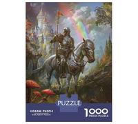 Jigsaw Puzzles 1000 Piece for Adults Knight in Shining Armor-1 Puzzles for Adults Brain Teaser Game Difficult Hard Educational Challenge 52x38cm/1000pcs