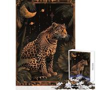 Jigsaw Puzzles 1000 Piece for Adults Leopard Tarot Cards Relaxing Games Tough Challenge DIY Toys Birthday Present,Travel Gifts, (38x26cm)