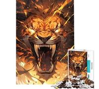 Jigsaw Puzzles 1000 Piece for Adults Lion Cry Help The Brain Exercise Improve Memory Educational Game for Age 14+ Game (38x26cm)