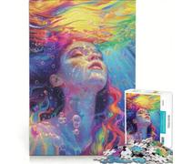 Jigsaw Puzzles 1000 Piece for Adults Liquid Dreams Impossible Game Parent-child Interaction Wishlist with Santa Claus 50x75cm