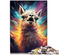 Jigsaw Puzzles 1000 Piece for Adults Llama colorful Educational Puzzle 26x38cm is ideal as gifts for the whole family for 14 year olds