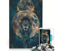Jigsaw Puzzles 1000 Piece for Adults Loin And The Moons Hands-on Game Fun Activities at Home Beautiful Design Game 38x52cm