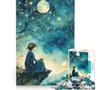 Jigsaw Puzzles 1000 Piece for Adults Lonesome Impossible Game Parent-child Interaction Wishlist with Santa Claus 38x26cm