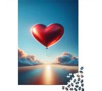 Jigsaw Puzzles 1000 Piece for Adults Love Heart Balloon Puzzles for Adults Brain Teaser Game Difficult Hard Educational Challenge 52x38cm/1000pcs