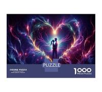 Jigsaw Puzzles 1000 Piece for Adults Love in Electric Colors Adult Jigsaw Hands-on Game Wall Decoration Gifts for Friends And Family 52x38cm/1000pcs