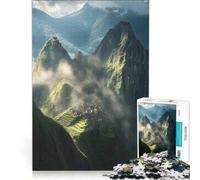 Jigsaw Puzzles 1000 Piece for Adults Machu Picchu in The Clouds Fun Games Analysis And Logic Suitable for Desktop Decoration 38x52cm