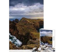 Jigsaw Puzzles 1000 Piece for Adults Madeira Portugal Coastal Cliffs Jigsaw 1000 Piece Impossible Game Great Gifts for Games Enhance Memory (38x52cm)